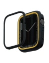 Etui UNIQ Moduo Apple Watch Series 4/5/6/7/8/SE 40/41mm negru-muștar/midnight-mustard