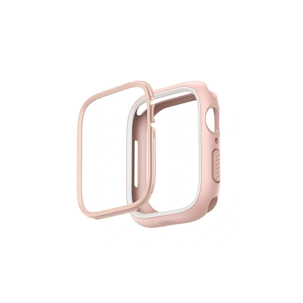 Etui UNIQ Moduo Apple Watch Series  4/5/6/7/8/SE 40/41mm różowy-biały/blush-white