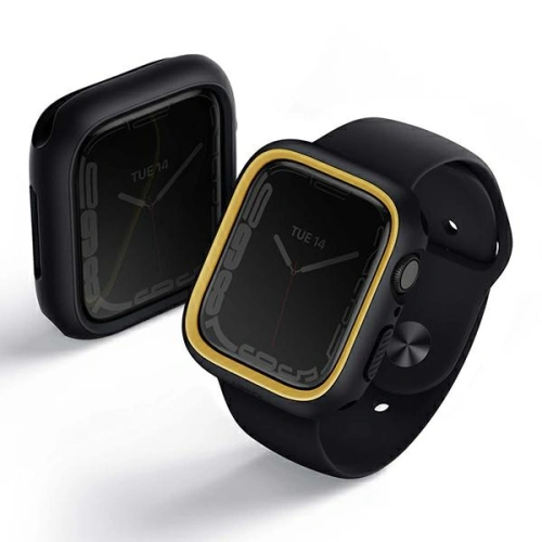 Kup Etui UNIQ Moduo Apple Watch 4/5/6/7/8/9/SE 44/45mm negru-mustar/midnight-mustard - UNIQ715 - {ean13} - Sklep Home Screen