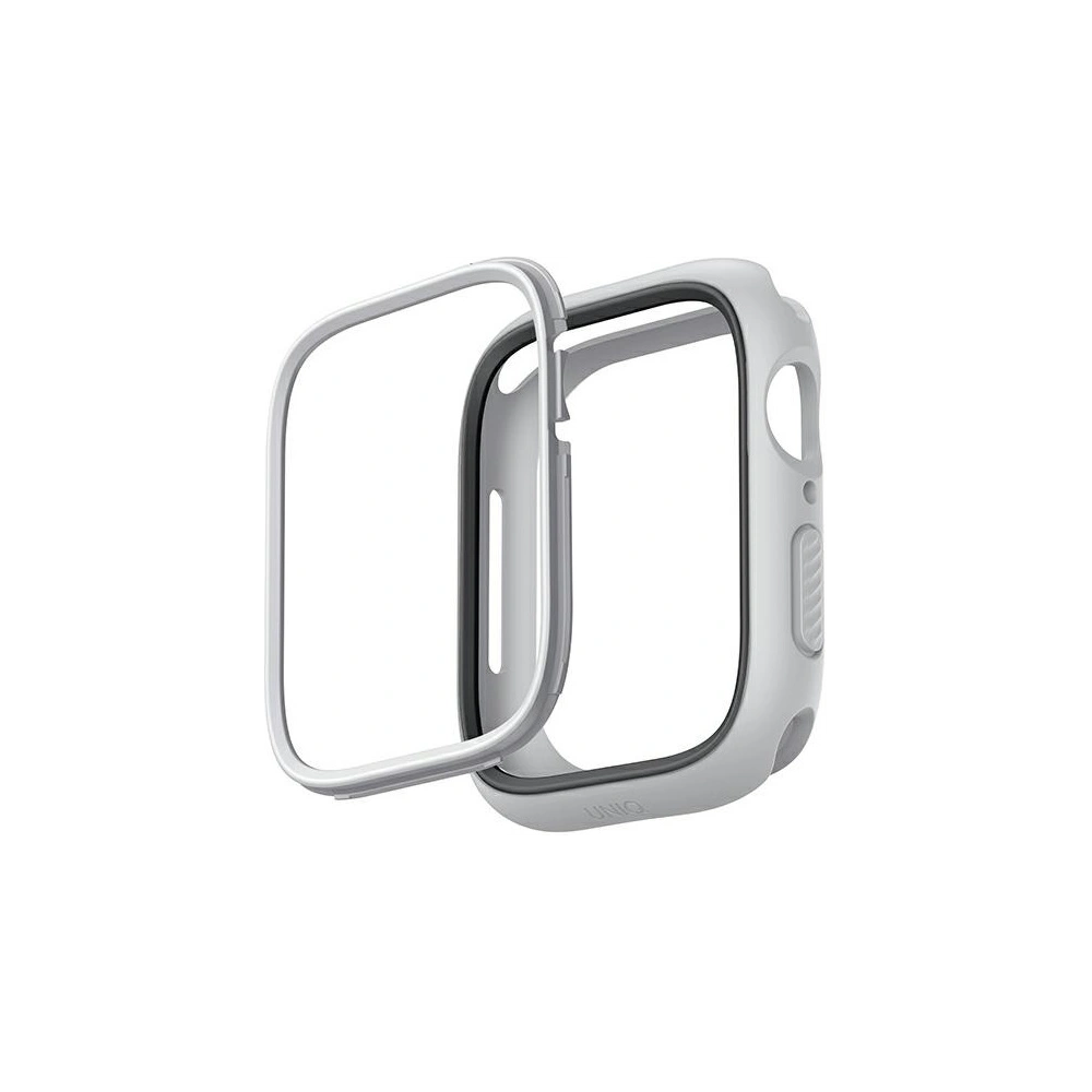 Etui UNIQ Moduo Apple Watch 4/5/6/7/8/9/SE 44/45mm kredowy-szary/chalk-grey