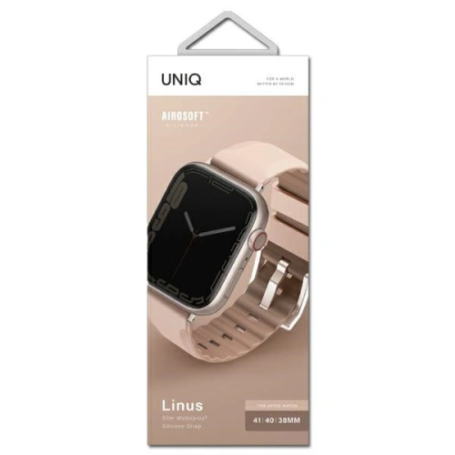 Kup Pasek UNIQ Linus Apple Watch 4/5/6/7/8/9/SE/10 40/41/42mm Airosoft Silicon roz/roz pal. - UNIQ728 - {ean13} - Sklep Home Screen