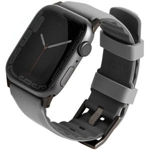 Pasek UNIQ Linus Apple Watch 4/5/6/7/8/9/SE/10 40/41/42mm Airosoft szilikon szürke/chalk grey