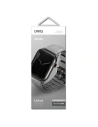 Kup Pasek UNIQ Linus Apple Watch 4/5/6/7/SE/8/9/Ultra 44/45/49mm Airosoft silikon šedý/černý křída - UNIQ732 - {ean13} - Sklep Home Screen