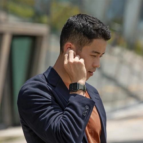 Kup UNIQ Linus Apple Watch 4/5/6/7/SE/8/9/Ultra 44/45/49mm Airosoft szilikon zöld/mohazöld - UNIQ733 - {ean13} - Sklep Home Screen