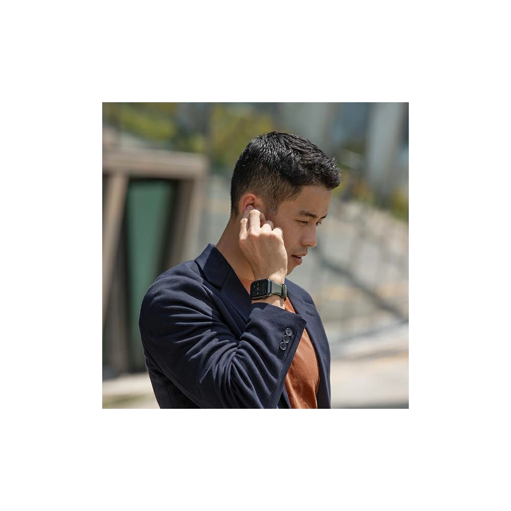 Pasek UNIQ Linus Apple Watch 4/5/6/7/SE/8/9/Ultra 44/45/49mm Airosoft Silicone zielony/moss green