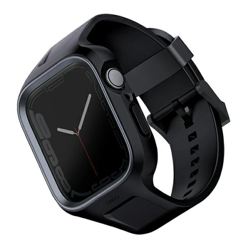 Kup Pasek + etui UNIQ Monos 2in1 Apple Watch 4/5/6/7/8/9/SE 44/45mm fekete/éjjeli fekete - UNIQ734 - {ean13} - Sklep Home Screen