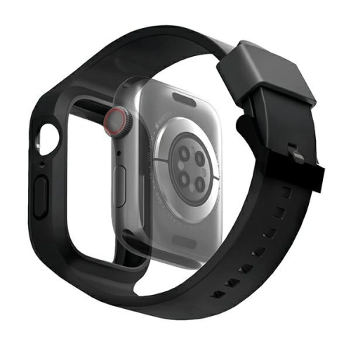 Kup Pasek + etui UNIQ Monos 2in1 Apple Watch 4/5/6/7/8/9/SE 44/45mm fekete/éjjeli fekete - UNIQ734 - {ean13} - Sklep Home Screen