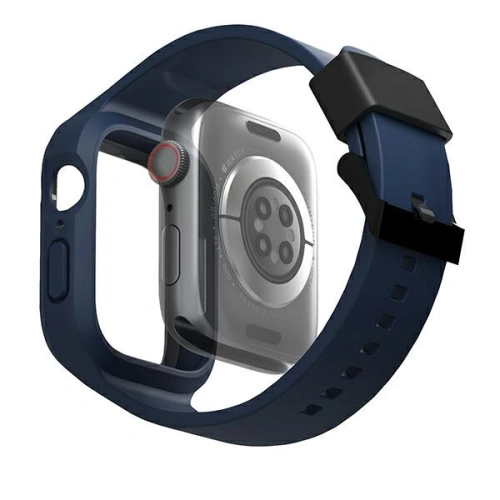 Kup Pasek + etui UNIQ Monos 2in1 Apple Watch 4/5/6/7/8/9/SE 44/45mm kék/marine blue - UNIQ735 - {ean13} - Sklep Home Screen
