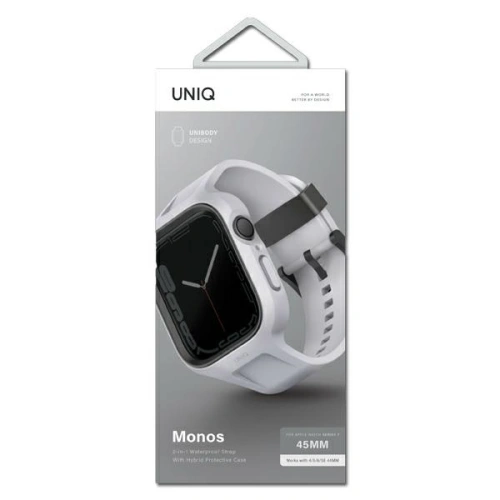 Buy Belt + case UNIQ Monos 2in1 Apple Watch 4/5/6/7/8/9/SE 44/45mm gray/chalk grey - UNIQ736 - {ean13} - Home Screen Store Europe