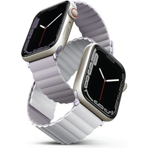UNIQ Revix Apple Watch 4/5/6/7/8/SE/SE2/9/10 40/41/42mm Reversible Magnetic lila-fehér/lilac-white