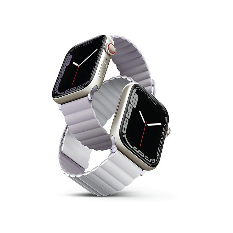 Kup Pasek UNIQ Revix Apple Watch 4/5/6/7/8/SE/SE2 40/41mm Reversible Magnetic lilak-biały/lilac-white - 8886463680780 - UNIQ737 - Homescreen.pl