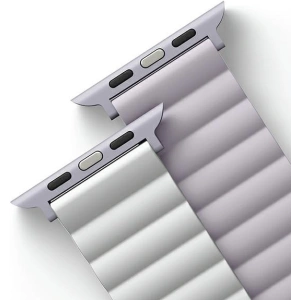 UNIQ Revix Apple Watch 4/5/6/7/8/SE/SE2/9/10 40/41/42mm Reversible Magnetic lila-fehér/lilac-white