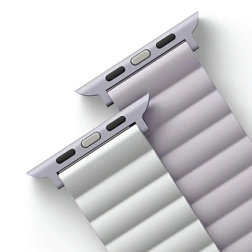 Kup Pásek UNIQ Revix Apple Watch 4/5/6/7/8/SE/SE2/9/10 40/41/42mm Reverzibilní Magnetic lilak-bílý/lilac-white - UNIQ737 - {ean13} - Sklep Home Screen