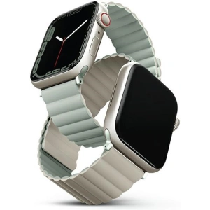 UNIQ Revix Apple Watch 4/5/6/7/8/SE/SE2/9/10 40/41/42mm Reversible Magnetic zöld-beige/sage-beige
