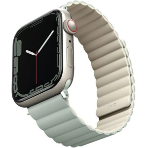 UNIQ Revix Apple Watch 4/5/6/7/8/SE/SE2/9/10 40/41/42mm Reversible Magnetic zöld-beige/sage-beige