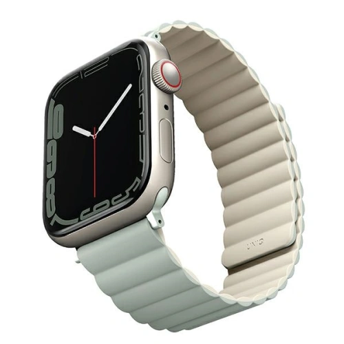 Kup Pasek UNIQ Revix Apple Watch 4/5/6/7/8/SE/SE2/9/10 40/41/42mm Reversibil Magnetic verde-bej/sage-beige - UNIQ738 - {ean13} - Sklep Home Screen