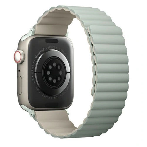 Kup Pasek UNIQ Revix Apple Watch 4/5/6/7/8/SE/SE2/9/10 40/41/42mm Reversibil Magnetic verde-bej/sage-beige - UNIQ738 - {ean13} - Sklep Home Screen