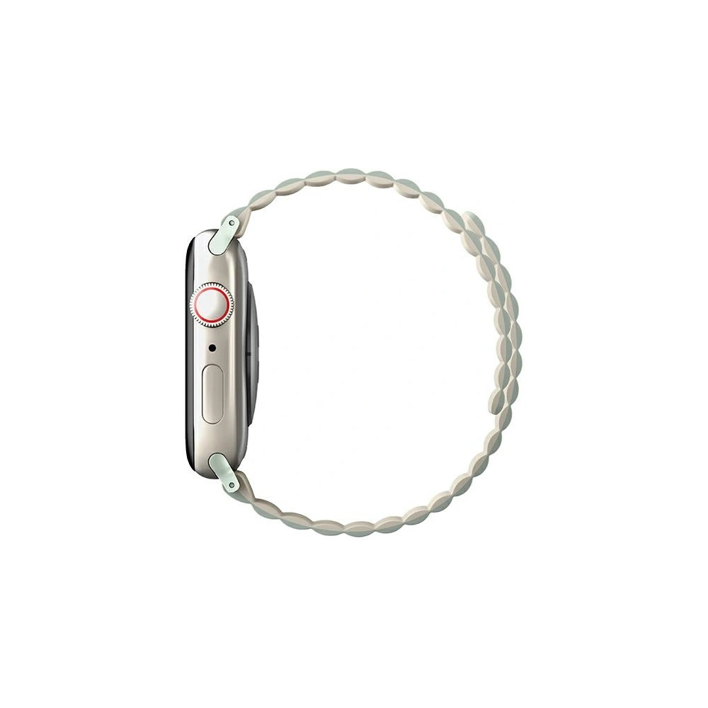 Pasek UNIQ Revix Apple Watch 4/5/6/7/8/SE/SE2/9/10 40/41/42mm Reversible Magnetic zielony-beżowy/sage-beige