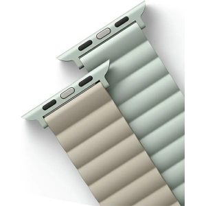 UNIQ Revix Apple Watch 4/5/6/7/8/SE/SE2/9/10 40/41/42mm Reversible Magnetic zöld-beige/sage-beige