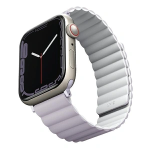 Kup UNIQ Revix Apple Watch 4/5/6/7/SE/8/9/Ultra 44/45/49mm Wendenbar Magnetic lilak-weiß/lilac-white - UNIQ739 - {ean13} - Sklep Home Screen