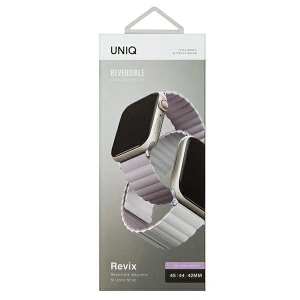 Kup UNIQ Revix Apple Watch 4/5/6/7/SE/8/9/Ultra 44/45/49mm Wendenbar Magnetic lilak-weiß/lilac-white - UNIQ739 - {ean13} - Sklep Home Screen