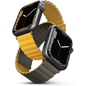 Kup UNIQ Revix Apple Watch 4/5/6/7/SE/8/9/Ultra 44/45/49mm Wende Magnetic senfgelb-khaki/mustard-khaki - UNIQ740 - {ean13} - Sklep Home Screen