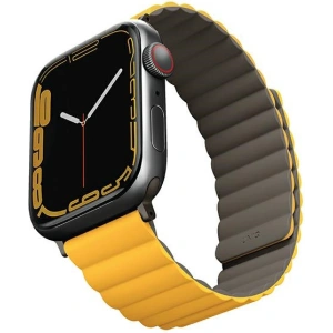 Kup UNIQ Revix Apple Watch 4/5/6/7/SE/8/9/Ultra 44/45/49mm Wende Magnetic senfgelb-khaki/mustard-khaki - UNIQ740 - {ean13} - Sklep Home Screen