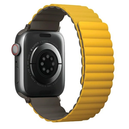 Kup UNIQ Revix Apple Watch 4/5/6/7/SE/8/9/Ultra 44/45/49mm Wende Magnetic senfgelb-khaki/mustard-khaki - UNIQ740 - {ean13} - Sklep Home Screen
