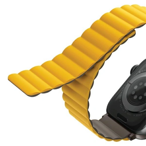 Kup UNIQ Revix Apple Watch 4/5/6/7/SE/8/9/Ultra 44/45/49mm Wende Magnetic senfgelb-khaki/mustard-khaki - UNIQ740 - {ean13} - Sklep Home Screen