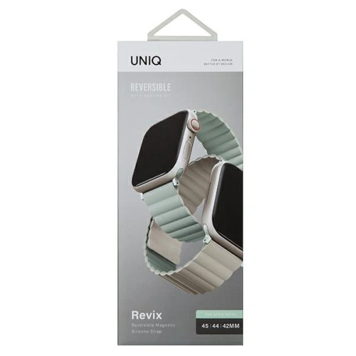 Kup UNIQ Revix Apple Watch 4/5/6/7/SE/8/9/Ultra 44/45/49mm Wendbar Magnetic salbei-beige/sage-beige - UNIQ741 - {ean13} - Sklep Home Screen