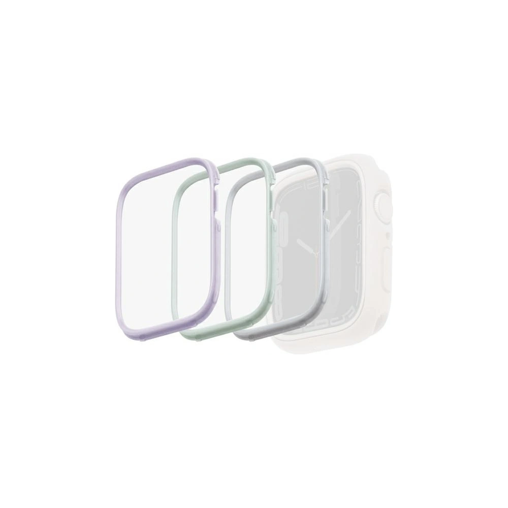 Ramka UNIQ do etui Moduo Apple Watch 4/5/6/7/8/SE 40/41mm Szałwiowy-Lillak-Biały/Sage-Lilac-White [3 PACK]