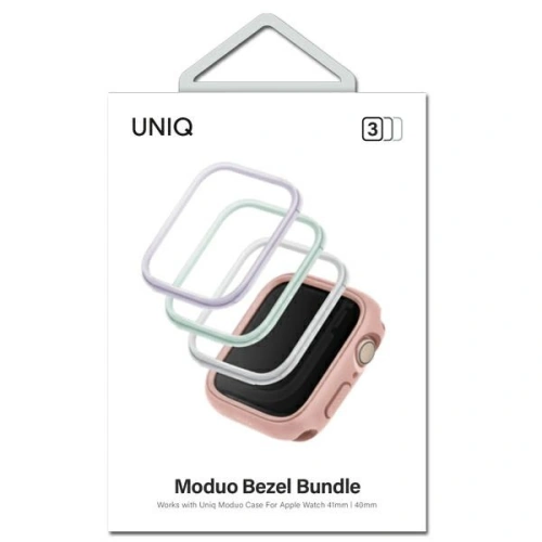 Buy UNIQ frame for Moduo case Apple Watch 4/5/6/7/8/SE 40/41mm Sage-Lilac-White [3 PACK] - UNIQ743 - {ean13} - Home Screen Store Europe