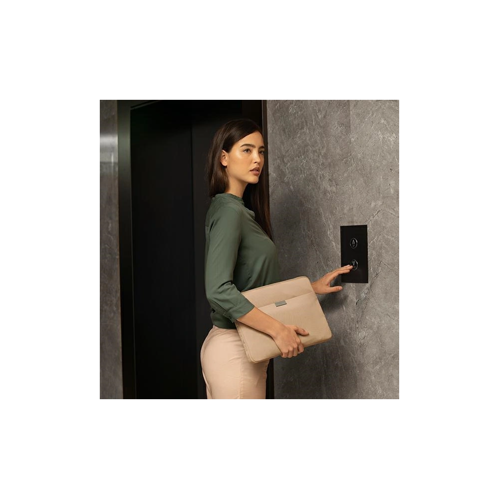 Torba UNIQ Bergen laptop Sleeve 14 cali beżowy/ivory beige