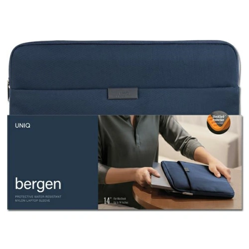 Kup Taška UNIQ Bergen na laptop 14 palců modrá/abyss blue - UNIQ746 - {ean13} - Sklep Home Screen