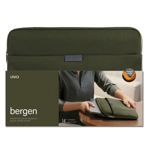 Kup Taška UNIQ Bergen na notebook 14 palců olivová/olivová zelená - UNIQ747 - {ean13} - Sklep Home Screen
