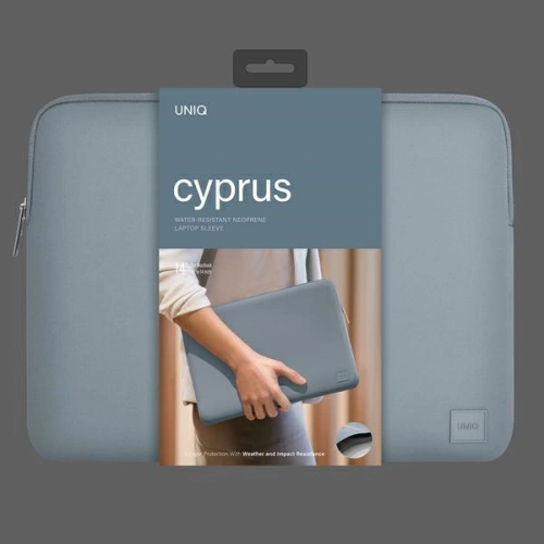 Kup Torba UNIQ Cyprus pentru laptop 14 inch albastră/albastru metalizat Rezistentă la apă Neopren - UNIQ750 - {ean13} - Sklep Home Screen