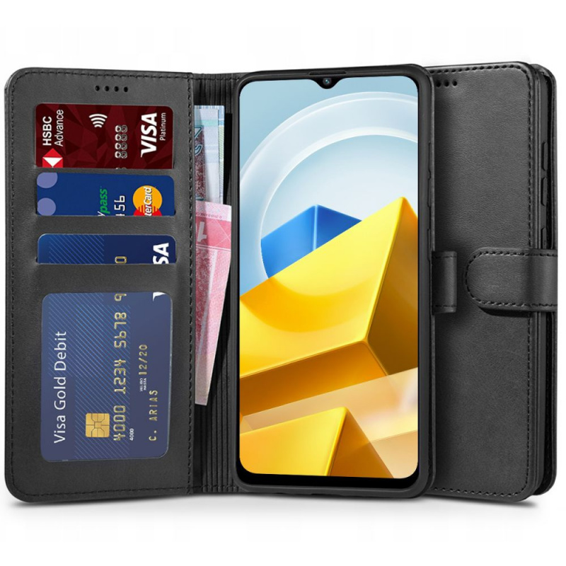 Kup Etui Tech-protect Wallet Xiaomi POCO M5 Black - 9490713927953 - THP1427 - Homescreen.pl