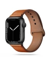 Tech-Protect Leatherfit Apple Watch 4/5/6/7/8/9/SE/10 40/41/42mm Braun