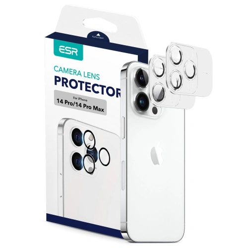 Kup Gehärtetes Glas für ESR Kameraobjektiv Apple iPhone 14 Pro/14 Pro Max Schwarz - ESR574 - {ean13} - Sklep Home Screen
