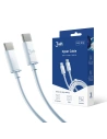 Kabel 3MK Hyper Cable USB-C/USB-C 100W 2m weiß