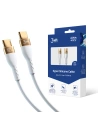 Kábel 3MK HyperSilicone USB-C/USB-C 100W 2m fehér