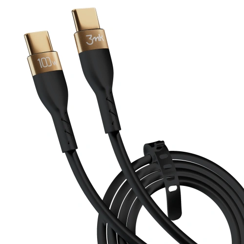 Buy 3MK HyperSilicone USB-C/USB-C 100W 2m black - 3MK4023 - {ean13} - Home Screen Store Europe