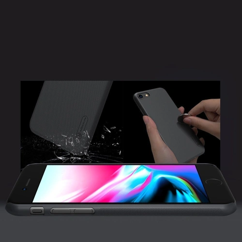 Kup Etui Nillkin Super Frosted Shield Apple iPhone SE 2022/SE 2020/8/7 fekete - NLK438 - {ean13} - Sklep Home Screen