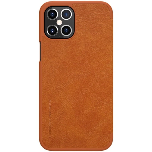 Kup Etui Nillkin Qin Apple iPhone 12 Pro Max brązowy - NLK439 - {ean13} - Sklep Home Screen