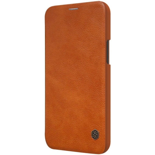 Kup Etui Nillkin Qin Apple iPhone 12 Pro Max brązowy - NLK439 - {ean13} - Sklep Home Screen