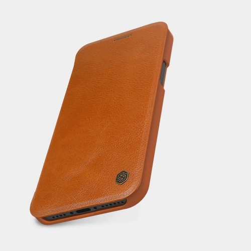 Kup Etui Nillkin Qin Apple iPhone 12 Pro Max brązowy - NLK439 - {ean13} - Sklep Home Screen