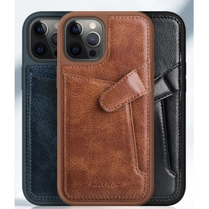 Kup Etui Nillkin Aoge Leather Apple iPhone 12 mini czarny - NLK445 - {ean13} - Sklep Home Screen