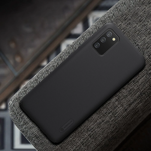 Kup Etui Nillkin Super Frosted Shield Samsung Galaxy A02s EU fekete - NLK450 - {ean13} - Sklep Home Screen