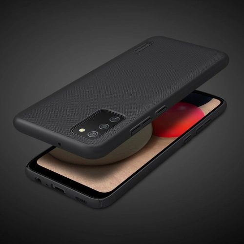 Kup Etui Nillkin Super Frosted Shield Samsung Galaxy A02s EU fekete - NLK450 - {ean13} - Sklep Home Screen