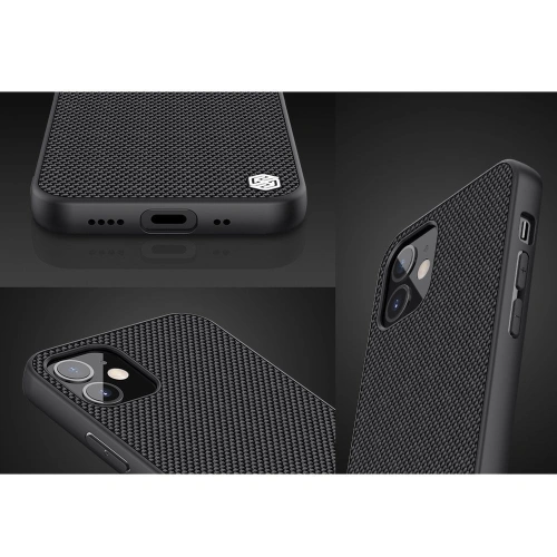 Kup Etui Nillkin Textured Apple iPhone 12 mini fekete - NLK453 - {ean13} - Sklep Home Screen